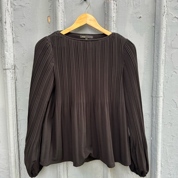 Maje Lockin Pleated Balloon Sleeve  blouse, size “2” (US6) - Picture 2 of 7